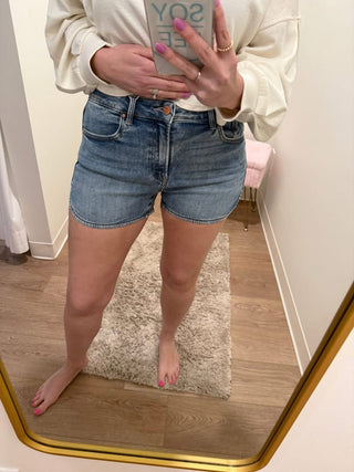 High Rise Round Hem Short