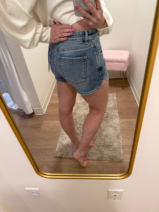 High Rise Round Hem Short