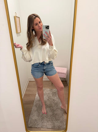 High Rise Round Hem Short