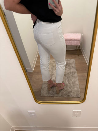Straight Leg White Jean
