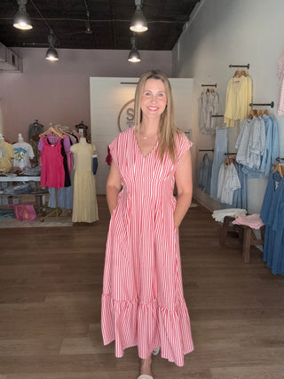 Stripe Maxi Dress