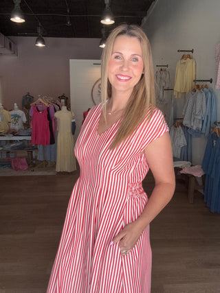 Stripe Maxi Dress