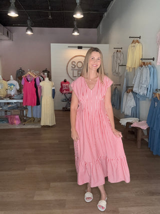 Stripe Maxi Dress