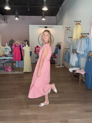 Stripe Maxi Dress