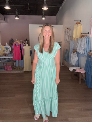 Stripe Maxi Dress