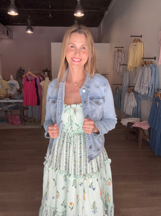 Light Green Floral Dress