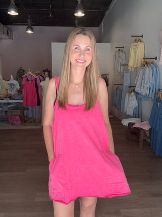 Mineral Wash Skort Dress