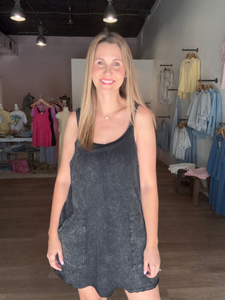 Mineral Wash Skort Dress