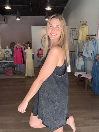 Mineral Wash Skort Dress