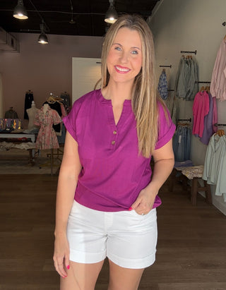 Casual Button Top