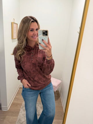 Beautiful Fall Leaf Print Pullover