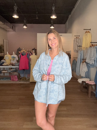 Floral Denim Jacket
