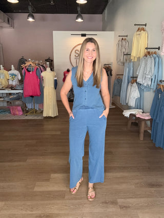 Two Piece Blue Set
