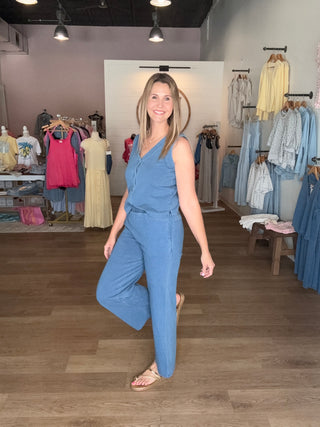 Two Piece Blue Set
