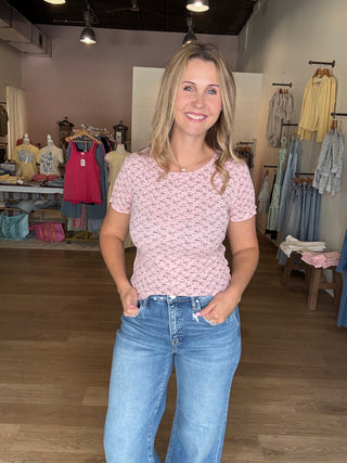 Pink Floral Top