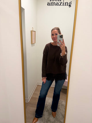 Dark Wash High Rise Bootcut Jeans