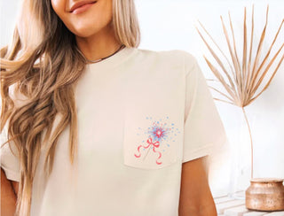 *Preorder Wednesday Deal Tee-4th of July Sparkler Pocket Tee