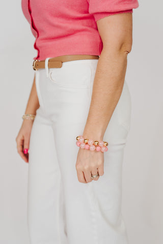 Pink bracelets-set of 2