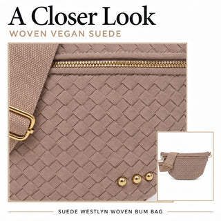 Suede Westlyn Woven Bum Bag