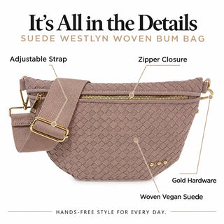 Suede Westlyn Woven Bum Bag