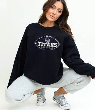 *Preorder-Titan's Football Black Sweatshirt